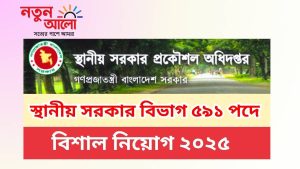 স্থানীয় সরকার বিভাগ ৫৯১টি শূন্য পদে নিয়োগ