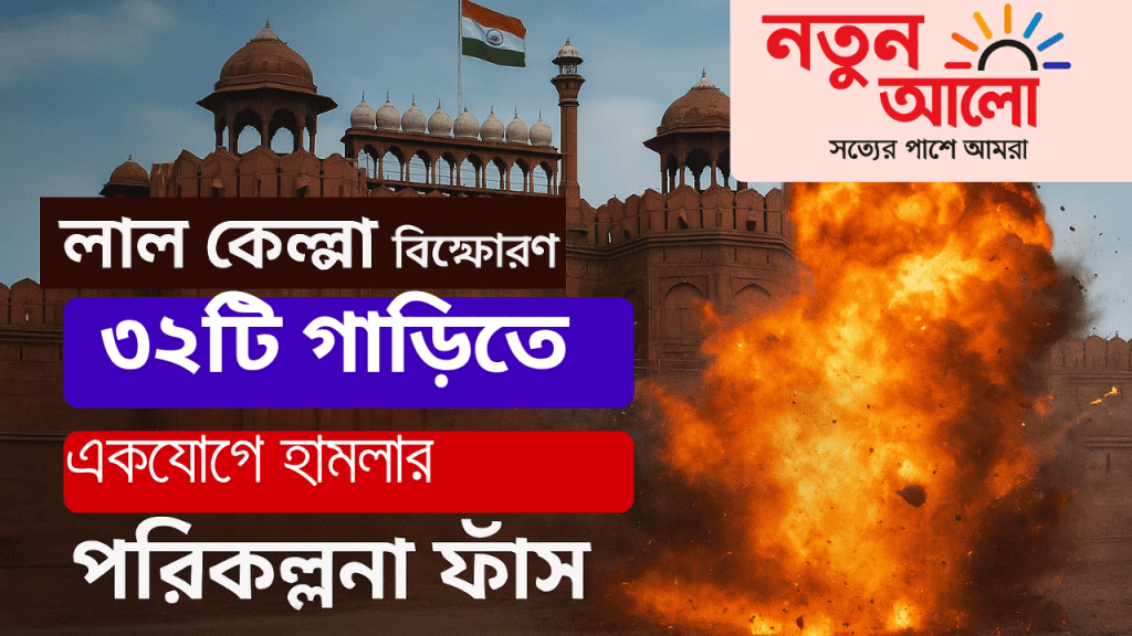লাল কেল্লা বিস্ফোরণ: ৩২টি গাড়িতে একযোগে হামলার ভয়ংকর পরিকল্পনা ফাঁস
